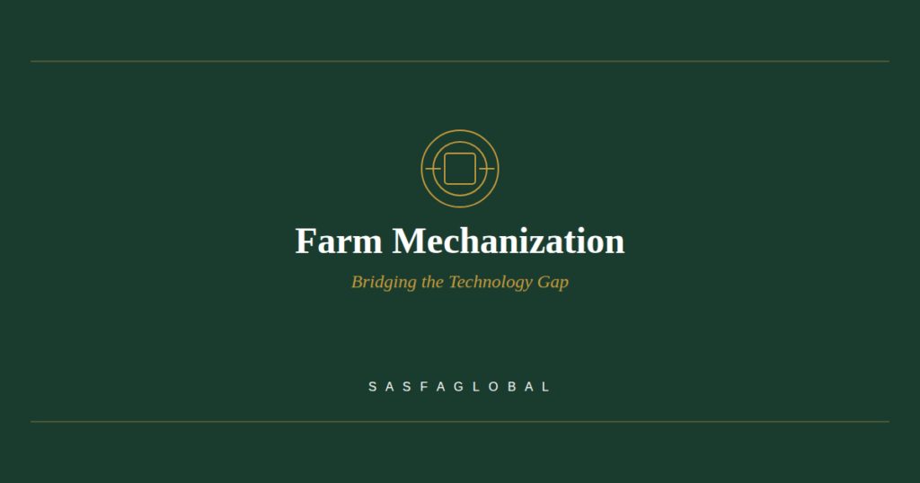 Farm mechanization strategies for African agriculture